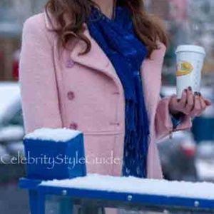 ASO Gilmore Girls: A Year in the Life Netflix GUESS pink wool blend pea coat
